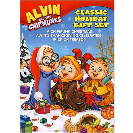 Alvin And The Chipmunks Songs Christmas Alvin And The Chipmunks Holiday Gift Set A Chipmunk Christmas, Alvin's Thanksgiving Celebration, & Trick Or Treason (DVD) ()