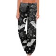 thumbnail image 2 of Women's Pajama Pants Soft Pj Pants Lounge Pajama Bottoms Pumpkin Print Comfy Stretch Drawstring Pajamas Wide Leg Pants Sleepwear Pjs Women, 2 of 7