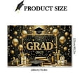 thumbnail image 3 of Decorative Flags, Congratulations Class of 2025 Sign Banner Door Cover Graduation Decorations Large Front Door Porch Sign Indoor Outdoor Photo Booth Props, Flags_ Banners & Accessories, 3 of 7