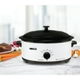 thumbnail image 3 of NESCO 6 Qt. Ivory Roaster with Porcelain Coated Cook Well, 4816-14, 3 of 14