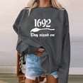 thumbnail image 2 of Tbopshirt Womens Hoodless Sweatshirts Halloween,Halloween Sweatshirts for Women Plus Size,Women Pumpkin Coffee Crewneck Graphic Sweatshirts Fall,Hoodies Sweatshirts Pullover,Halloween Gifts, 2 of 5
