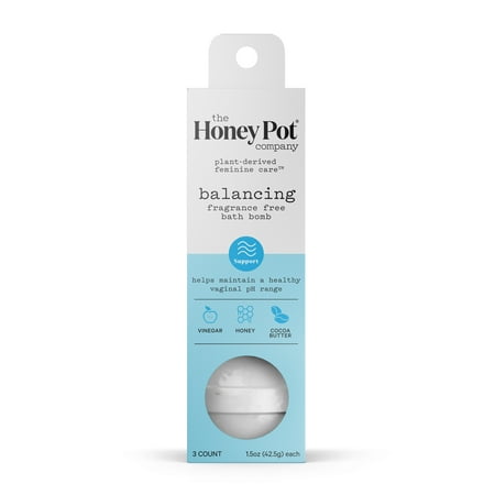 The Honey Pot Company, Fragrance-Free Bath Bombs, 3 ct.