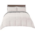 thumbnail image 3 of Sheetsnthings Reversible Down Alternative Comforter, Medium Warmth (41-Ounces of Fill) Oversized Queen Blanket, Grey-White, 3 of 7