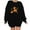 2-Black, variant on Crewneck Sweatshirts Women Graphic Halloween Long Sleeved Sweatshirt Oversized Cute Ghost Print Spooky Season Holiday Party Sweater Fall Winter Pullover Top Red 2XL