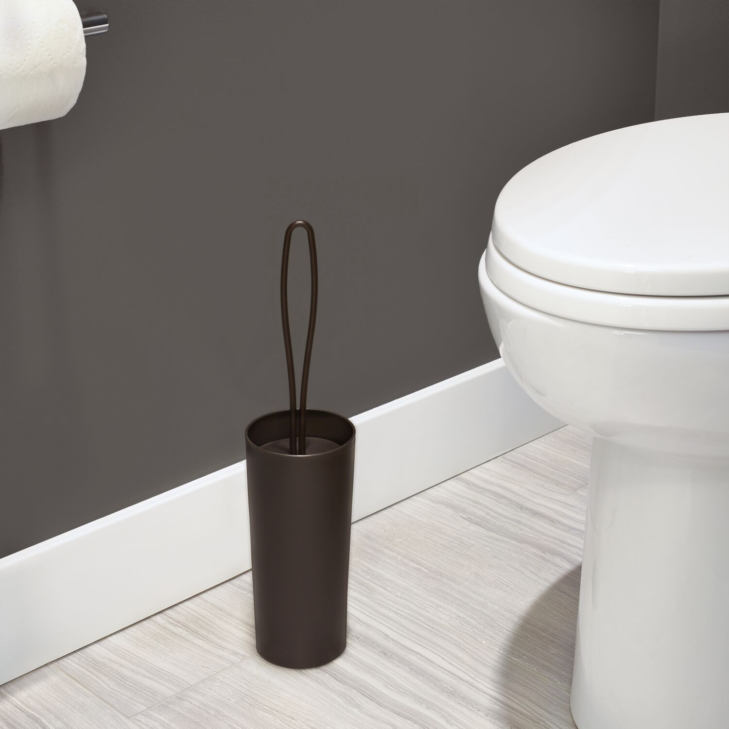 Mainstays Loop Toilet Brush and Holder Set, 4