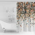 thumbnail image 4 of Modern Abstract Art Shower Curtains for Bathroom Waterproof Fabric Bath Curtains Decor Bath Tub Curtain Modern Geometric Art Decorative Shower Curtain Sets with 12 Hooks, 72x72 Inch, 4 of 6