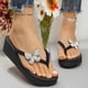 thumbnail image 1 of WILLBEST Sandalias De Playa Para Mujer Sandalias De Cuero Para Mujer Sandalias De Verano De Moda Sandalias De Tacón Alto Para Mujer Con Dorado Brillante, 1 of 6