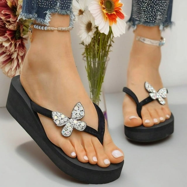 WILLBEST Sandalias De Playa Para Mujer Sandalias De Cuero Para Mujer Sandalias De Verano De Moda Sandalias De Tacón Alto Para Mujer Con Dorado Brillante