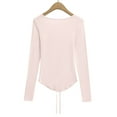 thumbnail image 5 of Ailaofu Women's Long Sleeve Cardigan Sweater V Neck Bow Tie Front Lightweight Shrug Sweater, 5 of 5