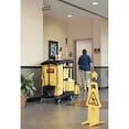 thumbnail image 3 of Rubbermaid Commercial HYGEN HYGEN M-fiber Healthcare Cleaning Cart, 22w x 48.25d x 44h, Black/Yellow/Silver -RCP9T73, 3 of 4