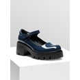 thumbnail image 2 of Women's Mary Jane Platform Dress Low Heel Chunky Pumps Round Toe Ankle Strap Oxford Pumps, 2 of 10