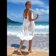 thumbnail image 4 of Traje de Baño para Mujer 2025, para Vacaciones en la Playa, con Tirantes Finos, para Cubrir el Traje de Baño, Vestido de Verano. L, 4 of 10