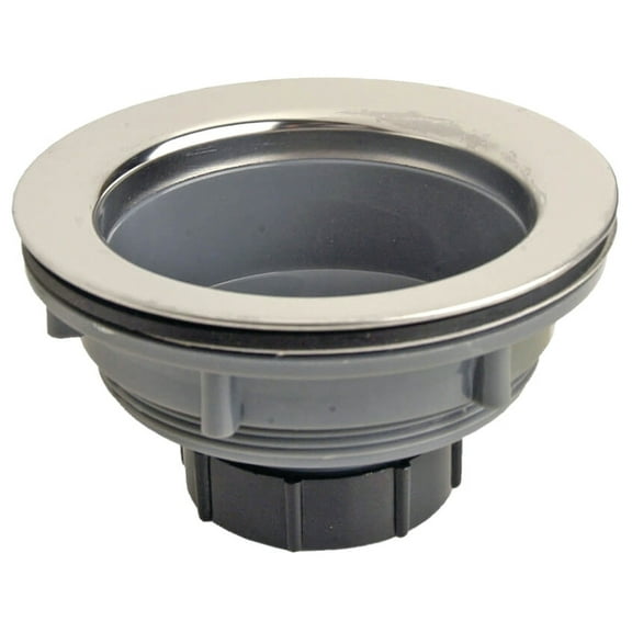 Danco 88287 Basket Strainer Assembly, 3-1/2 in Dia, Plastic, Chrome, For: 3-1/2 in Drain Opening Sink