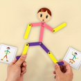 thumbnail image 3 of Wooden Man Activity Toy, Small Wooden Man Jigsaw Puzzle Game For Children's Early Education, Educational Exercise, Fine Hand Movement, Educational Wooden Tabletop Game, 3 of 5