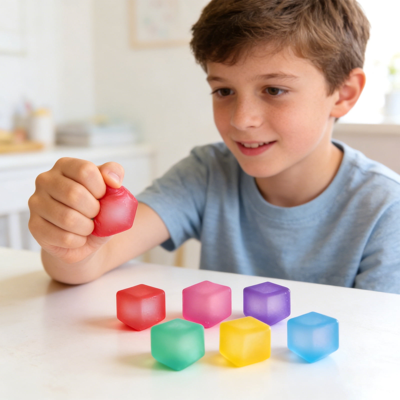 2026 Upgraded Stress Cube - Gel Filled Stress Toys, Squeeze Relief