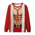 thumbnail image 3 of Sudaderas sin capucha para hombre, estilo casual, con estampado de moda, sudadera de manga larga, blusas de manga larga con cuello redondo, camisas, blusas para hombre, poliéster, 3 of 3