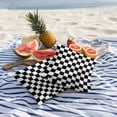 thumbnail image 5 of Outdoor Pillow Cover Check Plaid Set of 2 Waterproof Throw Pillowcases Black and White Grid Simple Style Decorative Patio Furniture Pillows for Couch Garden Indoor & Outdoor Use, 5 of 9