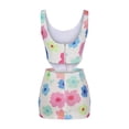 thumbnail image 4 of Moda mujer verano chaleco Camis falda traje conjunto sin mangas vendaje estampado Sexy conjuntos Wmkox8yi  bvn3273, 4 of 7