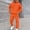 Orange, variant on Mens Sweat Set 2 Piece Set Casual Long Sleeve Hoodie With Sweatpants Men's Tracksuits Jogger Set
