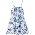 thumbnail image 6 of Ruyang Teen Girls Hawaiian Casual Sundress Print A-Line Suspender Sleeveless Dresses Summer Lightweight Breathable Beach Dresses, 6 of 8