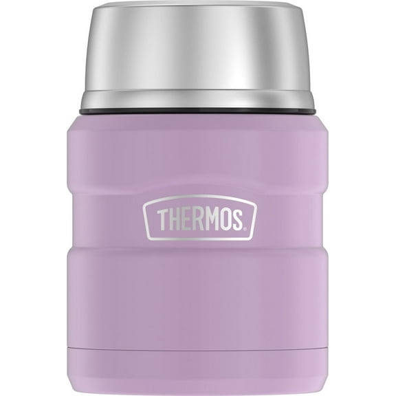 Bocal iIotherme Thermos de 16 Oz avec Cuillère Pliante, Lavande