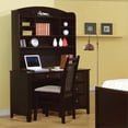 thumbnail image 4 of Coaster Phoenix Wooden Kids Desk with Storage, Espresso, 4 of 4