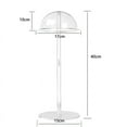 thumbnail image 2 of HJQEQVD Black Metal Freestanding Wig Holder and Hat Rack Stand with Dome Shape for Salon Cap Rack Baseball Cap Rack Wig Holder, 2 of 5