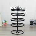 thumbnail image 5 of Milisten 1pc 4 Layer Iron Art Earrings Storage Rack Rotating Jewelry Rack Simple Durable Ear Rings Display Stand With 168 Holes (Black), 5 of 5