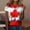 Red, variant on Tshirts for Women Canadian Flag Graphic Print Short Sleeve Tee Tops Happy Canada Day Classic Fit Outfits Blouses