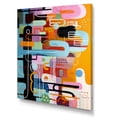 thumbnail image 2 of Designart "Midcentury Funny Collage Geometric Delight II" Geometric Canvas Wall Art - Modern Colorful Abstract Geometric Bedroom Canvas Wall Art, 2 of 6