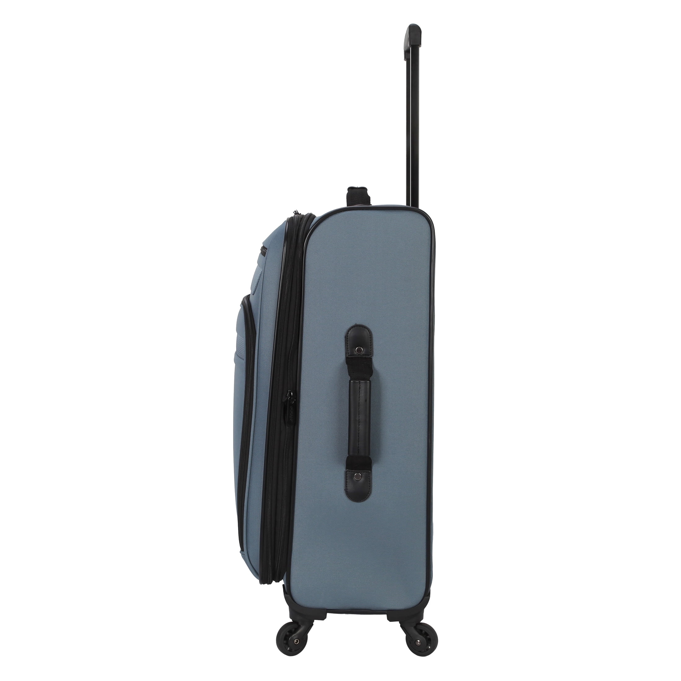 Protege 3-Piece Softside Luggage Travel Set, Includes Medium Checked Luggage, Carry On Duffel and Boarding Tote, Blue