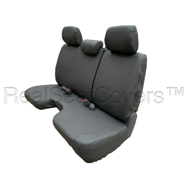 Seat Cover For Toyota Tacoma Reg Cab Bench Leatherette 3 Adjustable Headrest Custom Made Exact Fit A30 Gray Pu Leather Com - 2008 Tacoma Leather Seat Covers