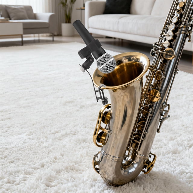 unbranded 1Jgo Montura Para Micrófono En Saxófono Con Ajustable Y Construcción Resistente