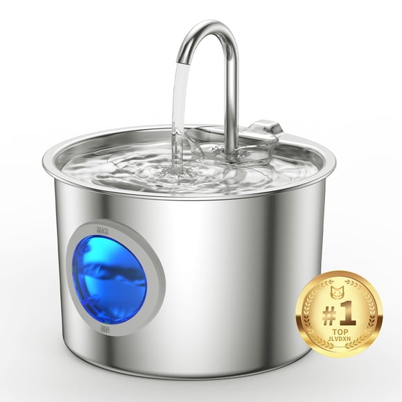Fuente de agua JLVDXN Cat Advanced 304 de acero inoxidable 2.2L