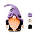 thumbnail image 3 of Toystoory 2021 nuevo sombrero de copa de palo de escoba de Halloween adornos de muñeca de gnomo enano de lindo elfo enano de dibujos animados Kits de decoración para fiestas púrpura Toystoory HA007651-01, 3 of 6