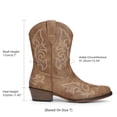 thumbnail image 2 of DREAM PAIRS Women's Mid-Calf Western Cowboy Boots Embroidered Cowgirl Boots Chunky Low Heel Non-Slip Retro Country Fashion Boots, 2 of 8