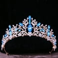 thumbnail image 3 of DIEZI-corona nupcial barroca Vintage de princesa Reina, Tiara de cristal para mujer, corona de boda, accesorios para el cabello, joyería, 3 of 4