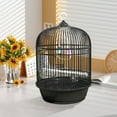 thumbnail image 4 of European Classic Round Bird Cage with Handrail Portable Metal Home Pet Supplies for Lovebirds Conures and Small Birds, 4 of 6