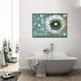 thumbnail image 3 of Rustic Canvas Wall Art Turquoise Dandelion Butterflies Art Prints Quotes Poster Country Style Wall Decor Framed Wood Farmhouse Home Decor Picture for Bedroom Bathroom 28"x40", 3 of 6