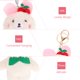thumbnail image 4 of 2 Unids Conejito Llavero Llavero Peluche Anillo Llavero Encantador Tenedor de Llavero Bolsa Colgante, 4 of 6