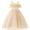 Beige, variant on FRSASU Kids Dress Girls Sleeveless Shoulder Princess Dress Flower Mesh Polka Dress Wine 13-14 Years