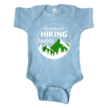 

Inktastic Grandpa s Hiking Buddy with Mountains and Trees Gift Baby Boy or Baby Girl Bodysuit