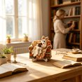 thumbnail image 4 of Ailezt Halloween Decor Halloween Flat Wooden Ornament Reading Tabletop Book‑Loving Figurine With Stand For Shelf Mantel Party Decoration, 4 of 4