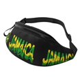 thumbnail image 7 of Men Women Jamaican Logo Fanny Pack Crossbody Waist Belt Bag Easy Carry Any Phone Wallet, 7 of 7