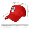 thumbnail image 2 of Usa Flag Soccer Ball Unisex Adult Baseball Caps Adjustable Sandwich Cap Casquette Hats Dad Hat Cap, 2 of 5
