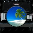 thumbnail image 1 of Nature Tropical Print Spare Tire Cover Waterproof Tire Wheel Protector for Car Truck SUV Camper Trailer Rv 14"-17", 1 of 4