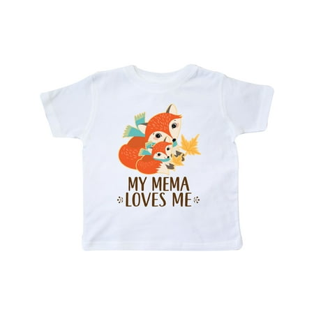 

Inktastic My Mema Loves Me Fox Gift Gift Toddler Boy or Toddler Girl T-Shirt