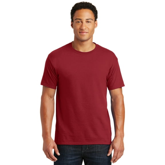 JERZEES - Dri-Power 50/50 T-Shirt - 29MR, Crimson, XL, Pack Of 2, Mens T-Shirts
