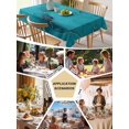 thumbnail image 5 of Turquoise Marble Table Cloth, Minimalist Abstract Golden Fluid Art Waterproof Tablecloth for Rectangle Tables, Reusable Washable Fabric Table Cover for Restaurant Kitchen Dining Tables 60"x84", 5 of 6