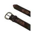 Men's Leather Fish Embossed Bridle Belt